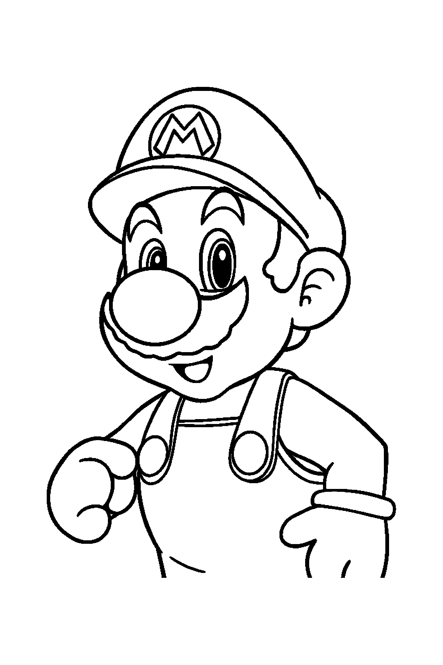 Coloriage Mario gratuit à imprimer - Toad tenant une fleur Coloriage Mario gratuit à imprimer : Toad tenant une fleur
