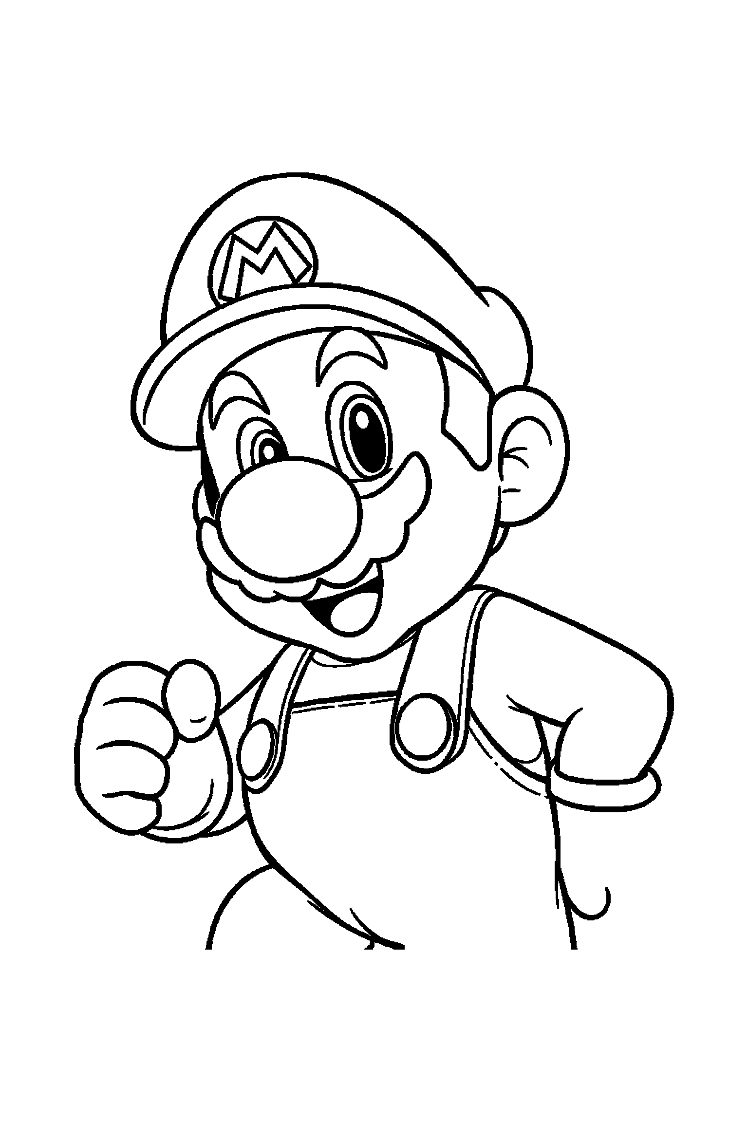 Coloriage Mario gratuit à imprimer - Toad prêt pour une aventure Coloriage Mario gratuit à imprimer : Toad prêt pour une aventure