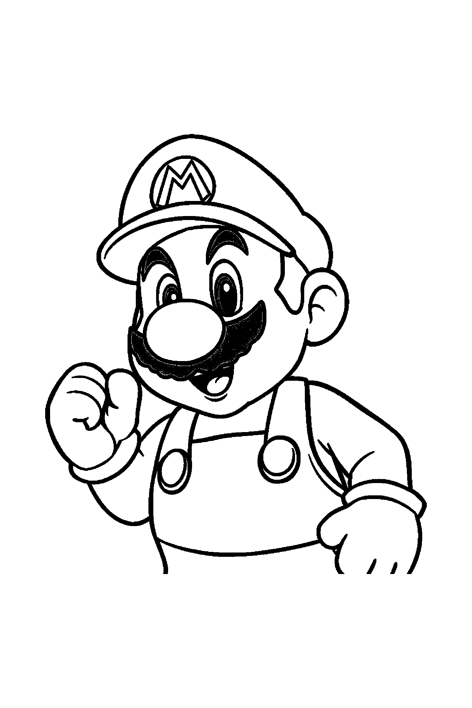 Coloriage Mario gratuit à imprimer - Luigi qui prépare une activité Coloriage Mario gratuit à imprimer : Luigi qui prépare une activité