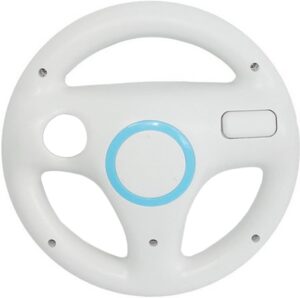 Volant de course blanc Mario Kart pour télécommande Nintendo Wii U