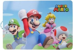 Set de table Mario réutilisable 43x29cm en plastique souple