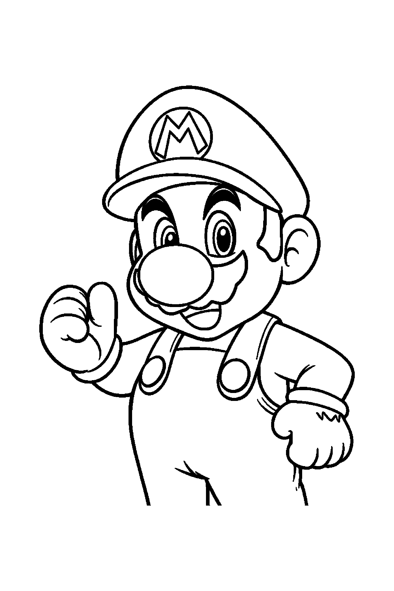 Coloriage Mario gratuit à imprimer - Peach en mouvement avec des lignes simples Coloriage Mario gratuit à imprimer : Peach en mouvement avec des lignes simples