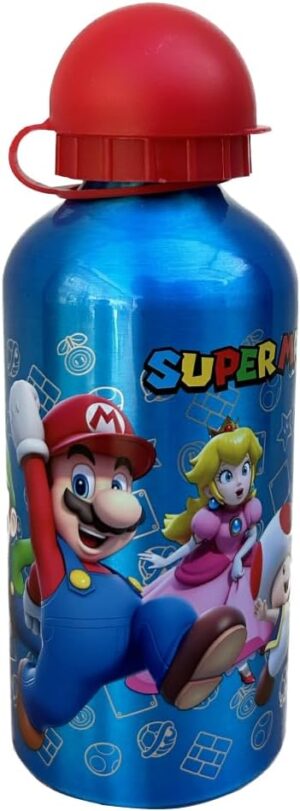 Gourde Super Mario en aluminium 560 ml avec tétine