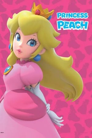 Affiche Super Mario Princess Peach format XL 61 x 91,5 cm