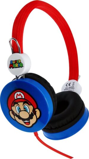Casque stéréo Nintendo Super Mario pour enfants, volume limité à 85 dB
