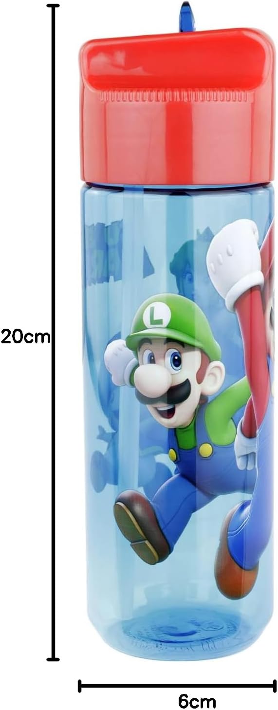 Gourde Super Mario transparente avec paille intégrée, 540 ml – Image 8