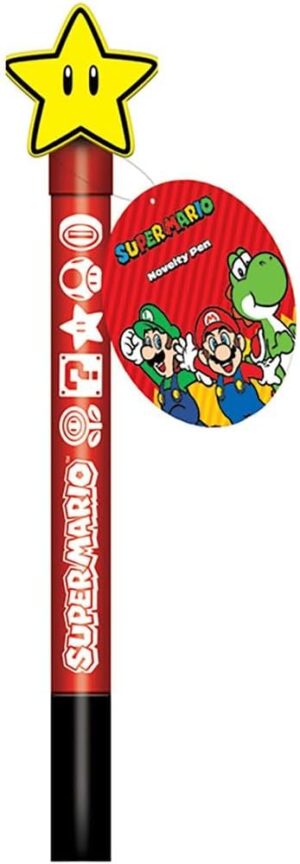 Stylo Super Mario à pointe rotative, design Super Star