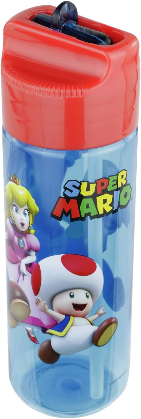 Gourde Super Mario transparente avec paille intégrée, 540 ml – Image 6