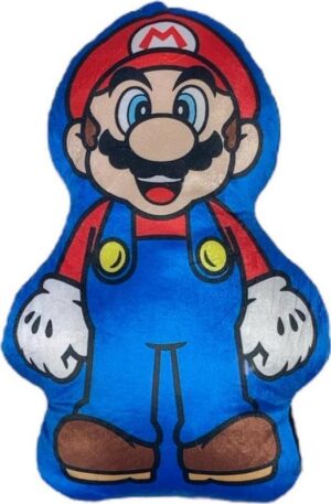 Coussin Mario forme personnage 33 X 22 Cm