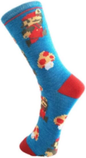Chaussettes unisexe Super Mario Bros bleues taille 43
