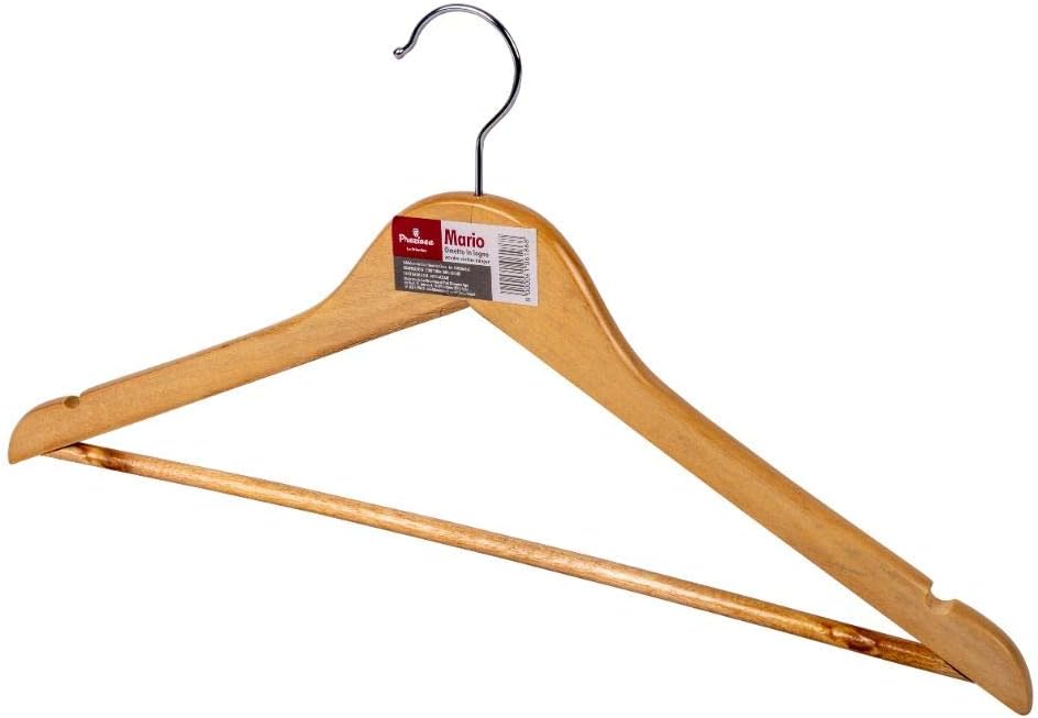 Patère Mario en bois naturel, largeur 44 cm