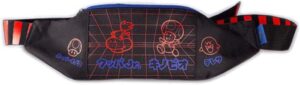 Sac banane Super Mario noir à imprimé personnages fluo Bros