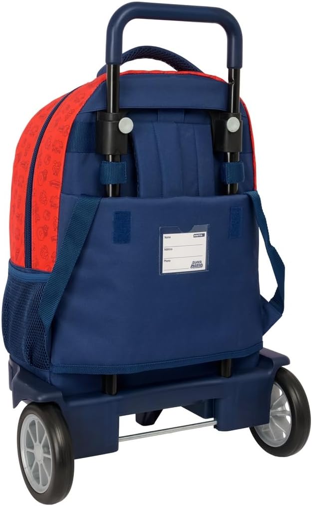 Sac à dos à roulettes Super Mario compact évolutif taille unique – Image 2