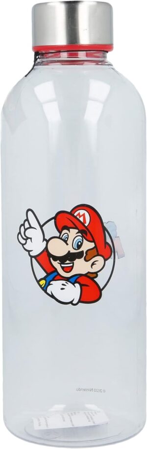 Bouteille en verre Super Mario avec bouchon en bambou 850
