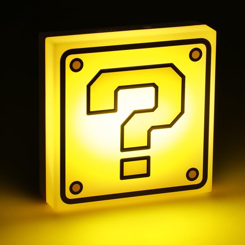 Veilleuse portable Super Mario Bloc Question avec capteur de nuit – Image 4
