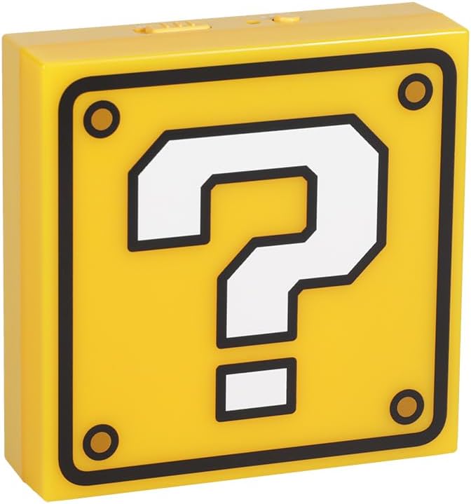 Veilleuse portable Super Mario Bloc Question avec capteur de nuit – Image 2