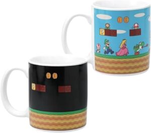 Mug thermoréactif Super Mario Bros 300 ml avec Mario, Luigi, Yoshi et Peach
