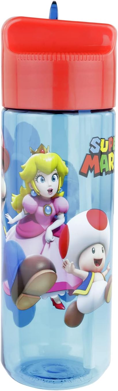 Gourde Super Mario transparente avec paille intégrée, 540 ml – Image 5