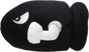 Peluche Bullet Bill Super Mario Sanei 15 cm multicolore
