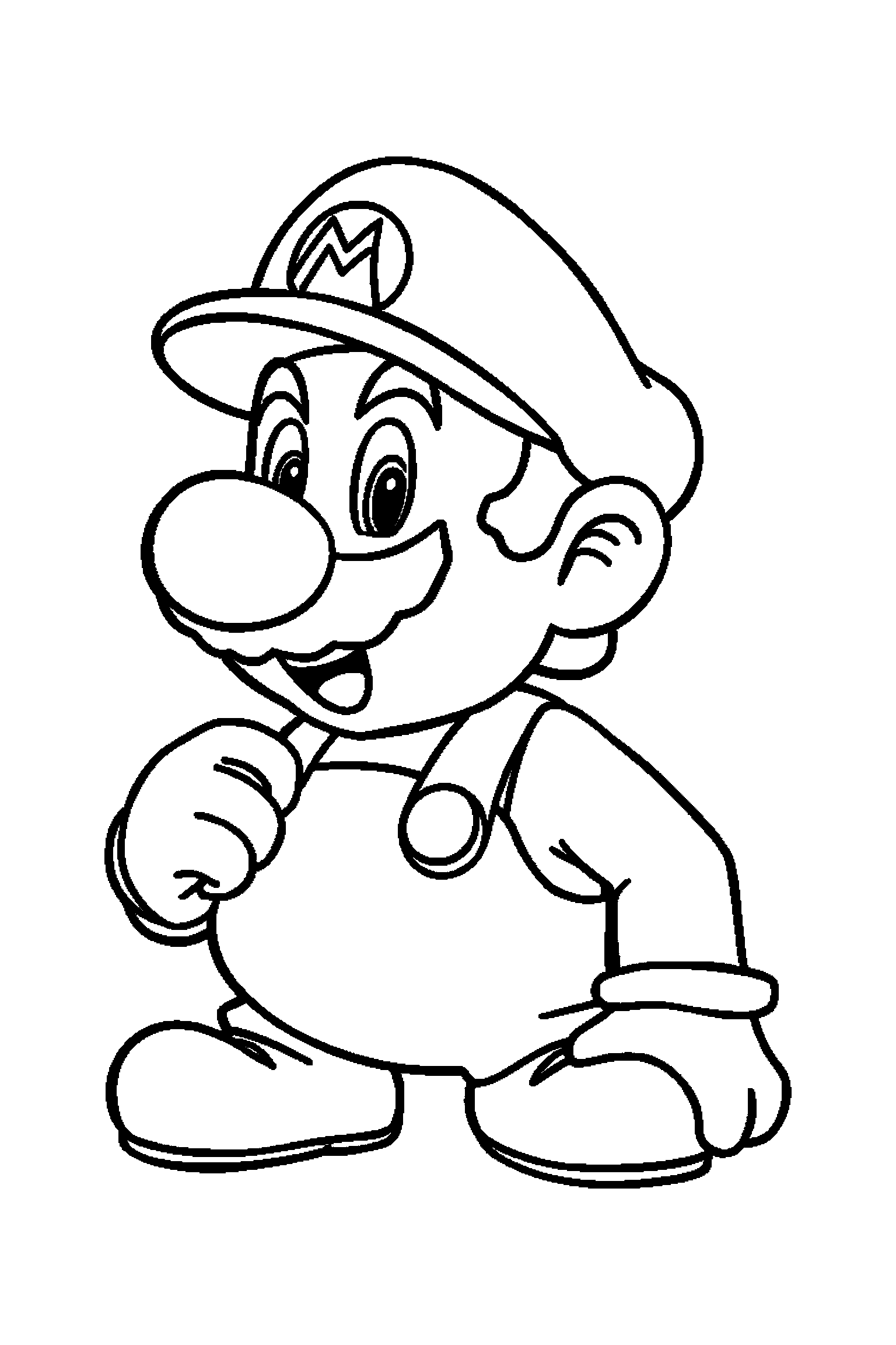 Coloriage Mario gratuit à imprimer - poster A4 détaillé de Mario avec mandala étoiles Coloriage Mario gratuit à imprimer : poster A4 détaillé de Mario avec mandala étoiles