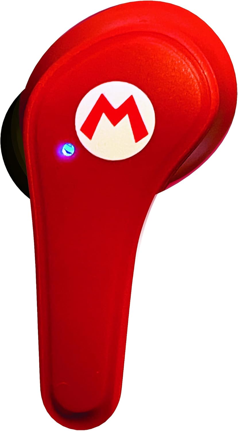 Écouteurs Bluetooth V5.0 Super Mario TWS pour enfant avec boîtier rouge – Image 5
