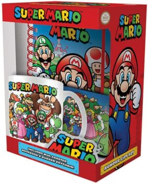 Coffret cadeau Super Mario avec 4 articles