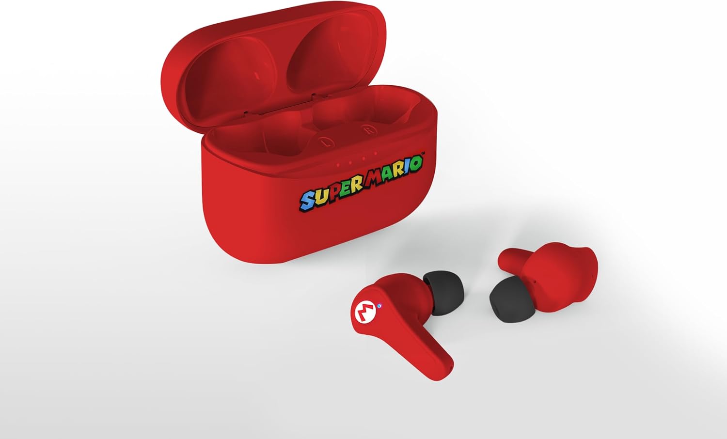 Écouteurs Bluetooth V5.0 Super Mario TWS pour enfant avec boîtier rouge – Image 3