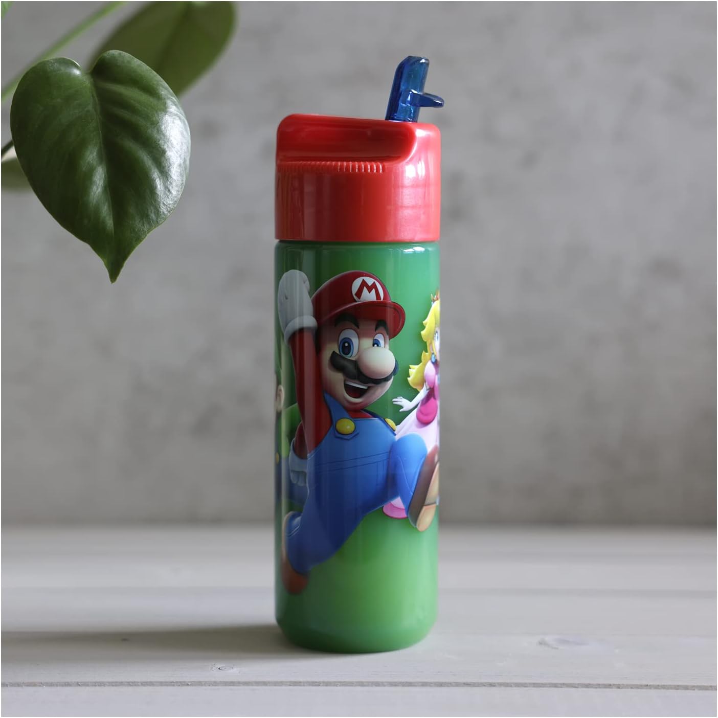 Gourde Super Mario transparente avec paille intégrée, 540 ml – Image 7