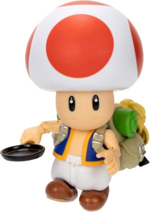 Figurine articulée Toad 13 cm, Super Mario Bros Movie, yeux en acrylique