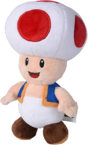 Peluche Toad Super Mario en microfibre 20 cm