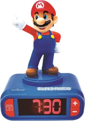 Réveil veilleuse Mario Super Mario avec 6 alarmes RL800NI