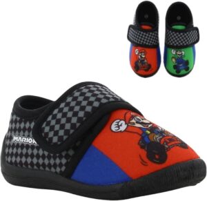 Chaussons garçon Super Mario pour maison et maternelle