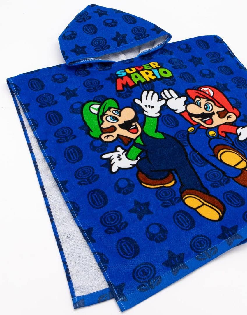 Serviette poncho Super Mario et Luigi pour enfants et adolescents – Image 6