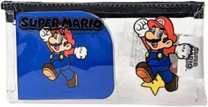 Trousse plate Super Mario transparente garnie 18,5 cm