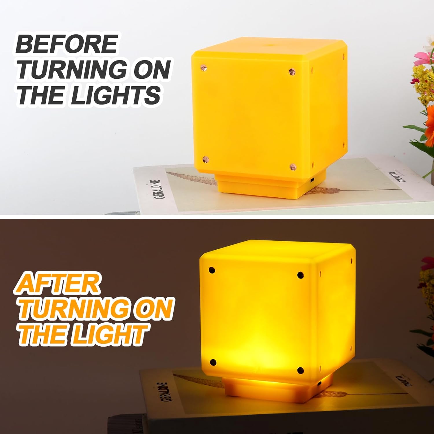 Veilleuse Mario en cube 3D avec son et recharge USB – Image 5