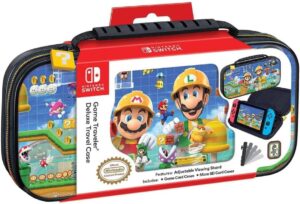 Sacoche rigide Nintendo Switch Mario Maker avec boîtes de rangement