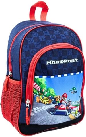 Sac à dos Mario Kart 37 cm pour garçon, école et garderie