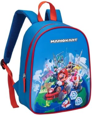 Sac à dos enfant Mario Kart 1 compartiment zippé 31 x 25,5 x 11 cm