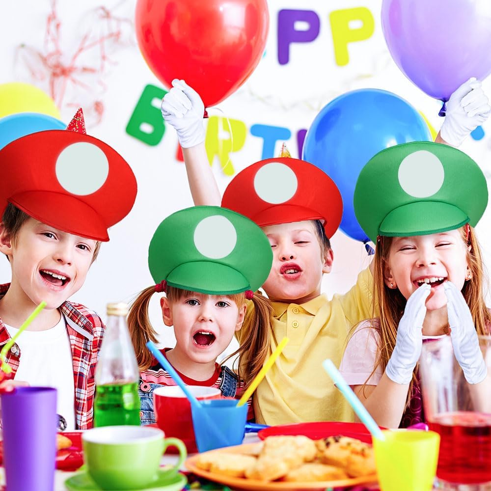 Costume de cosplay Mario Luigi avec bonnet, barbe et gants – Image 8