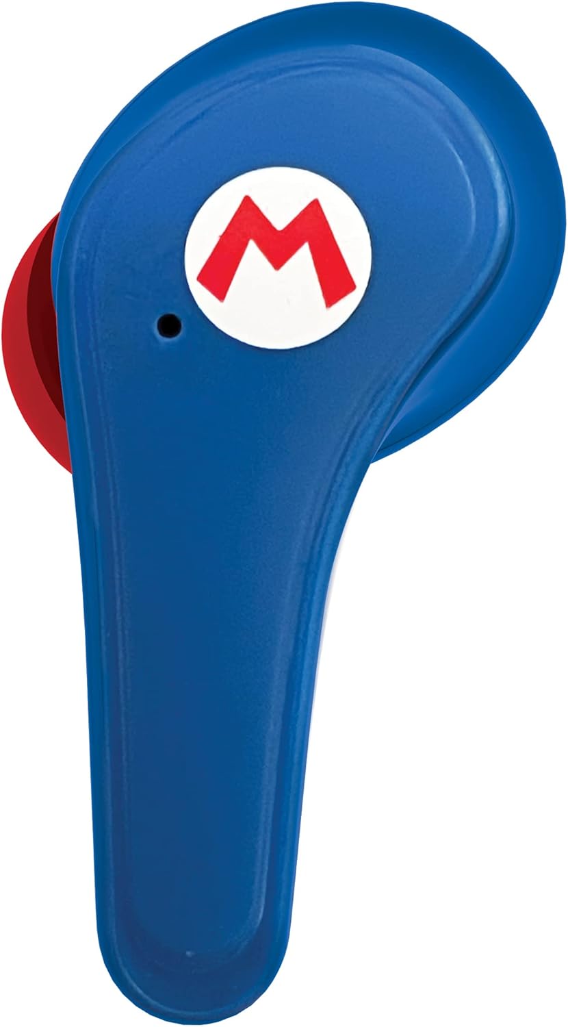 Écouteurs Bluetooth 5.0 Super Mario avec boîtier bleu – Image 3