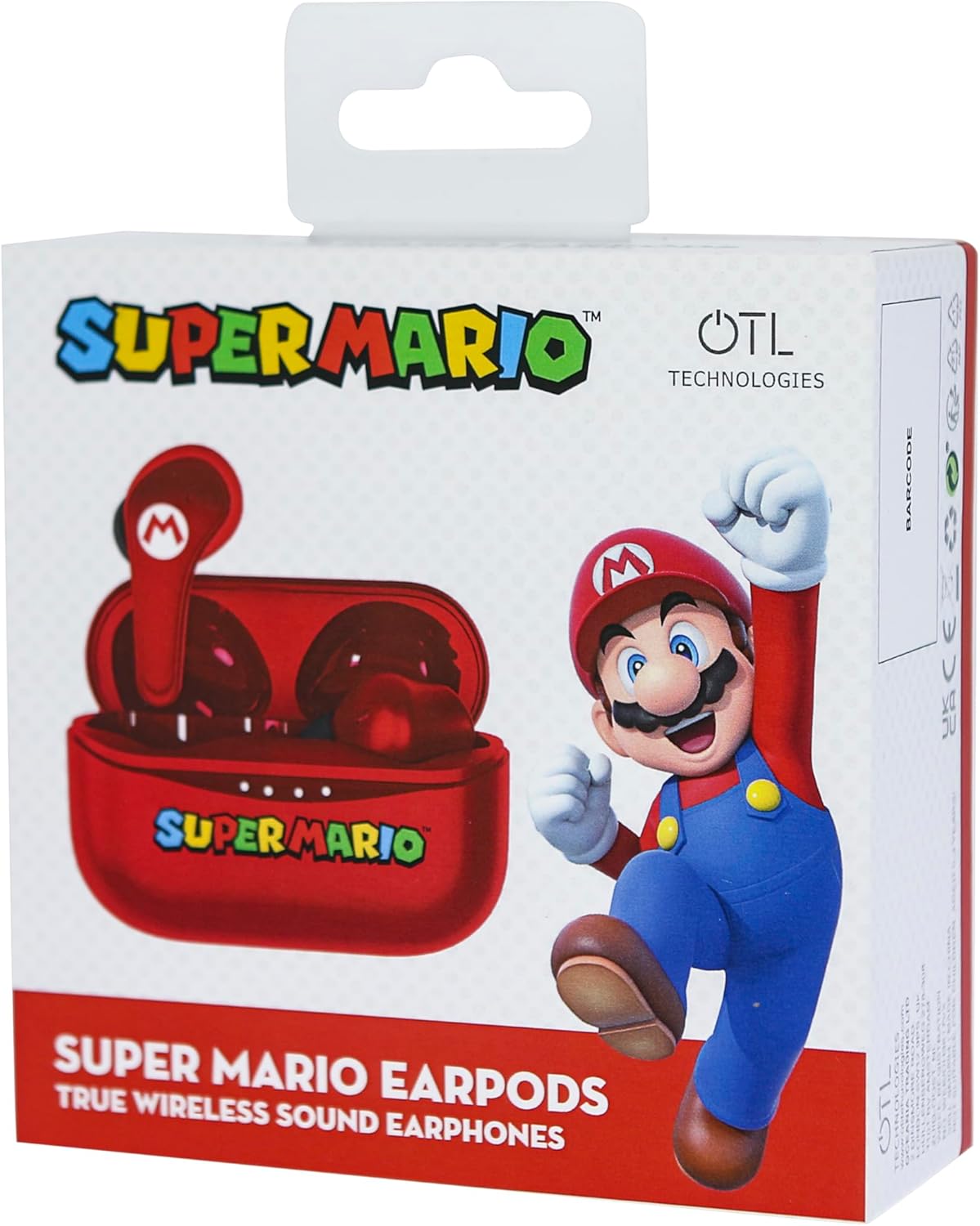 Écouteurs Bluetooth V5.0 Super Mario TWS pour enfant avec boîtier rouge – Image 7