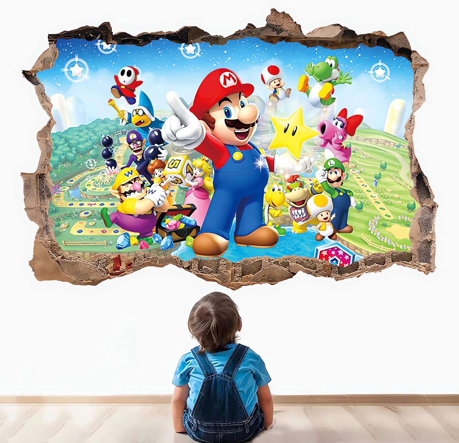 Décoration murale Mario Bros effet 3D pour chambre d'enfant – Image 4