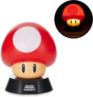 Lampe 3D multicolore Super Mario style Super champignon