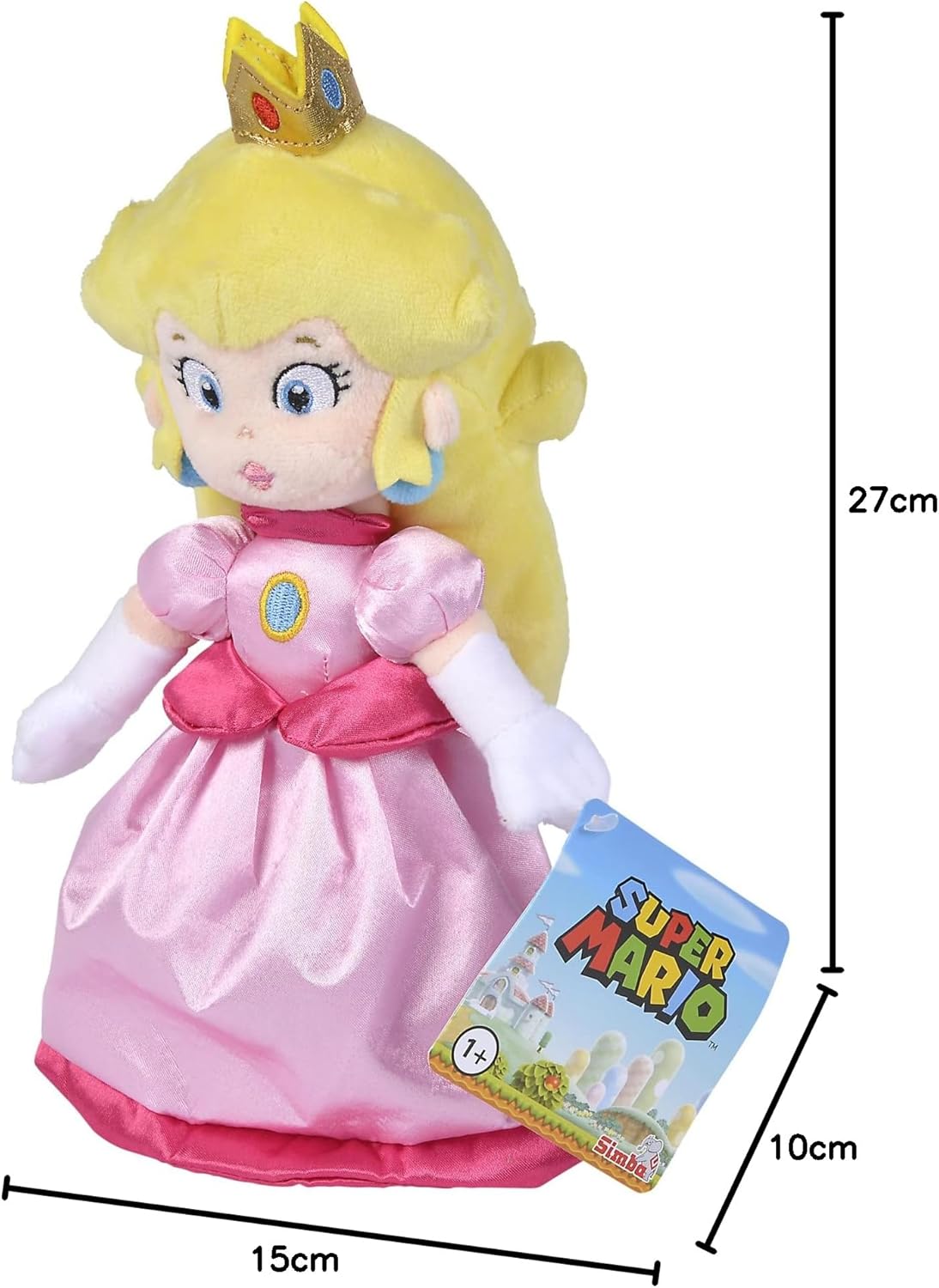 Peluche Peach Super Mario Nintendo 27 cm – Image 4