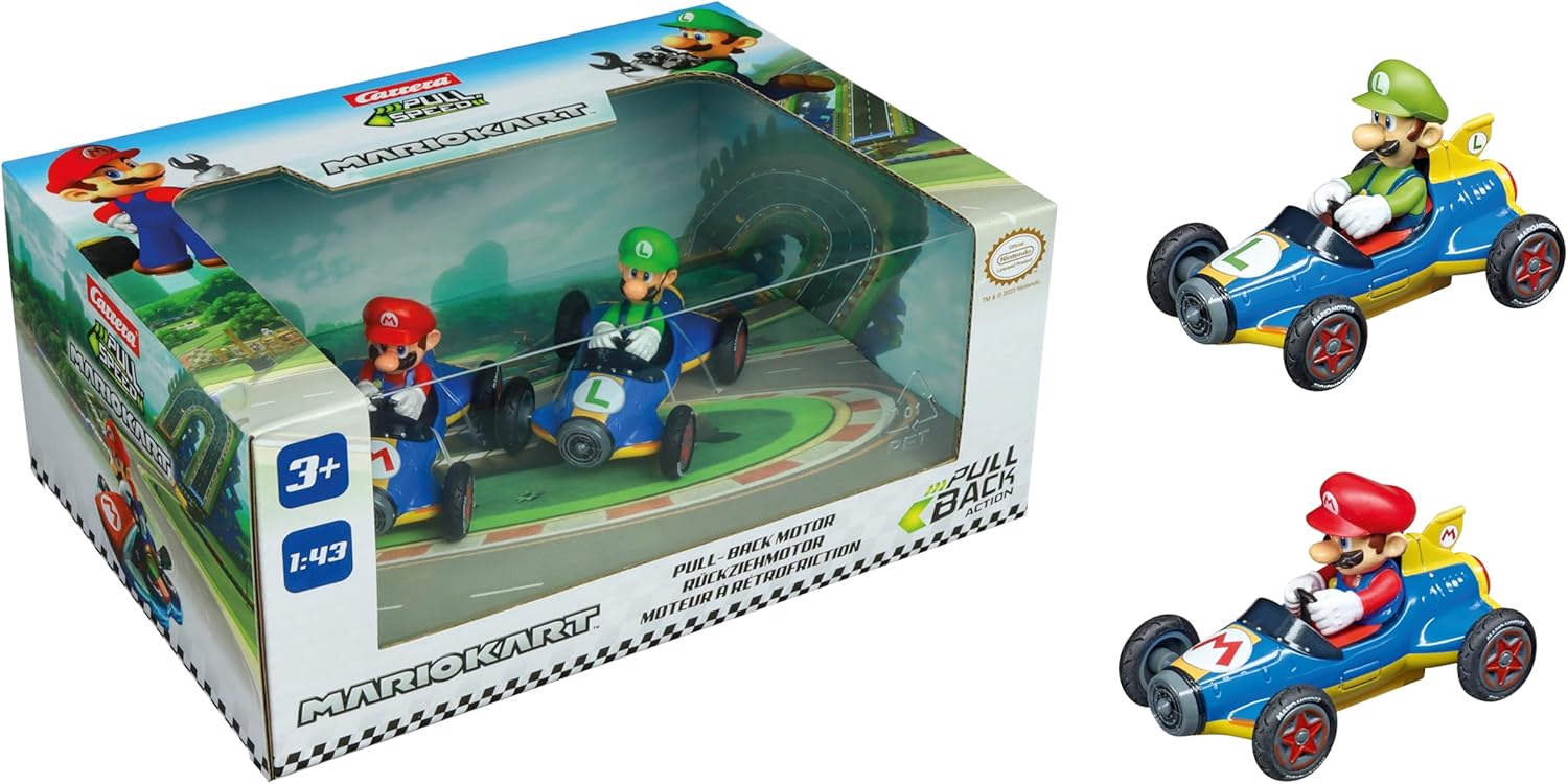 Twinpack coloré Mach 8 Mario Kart 8 avec Mario