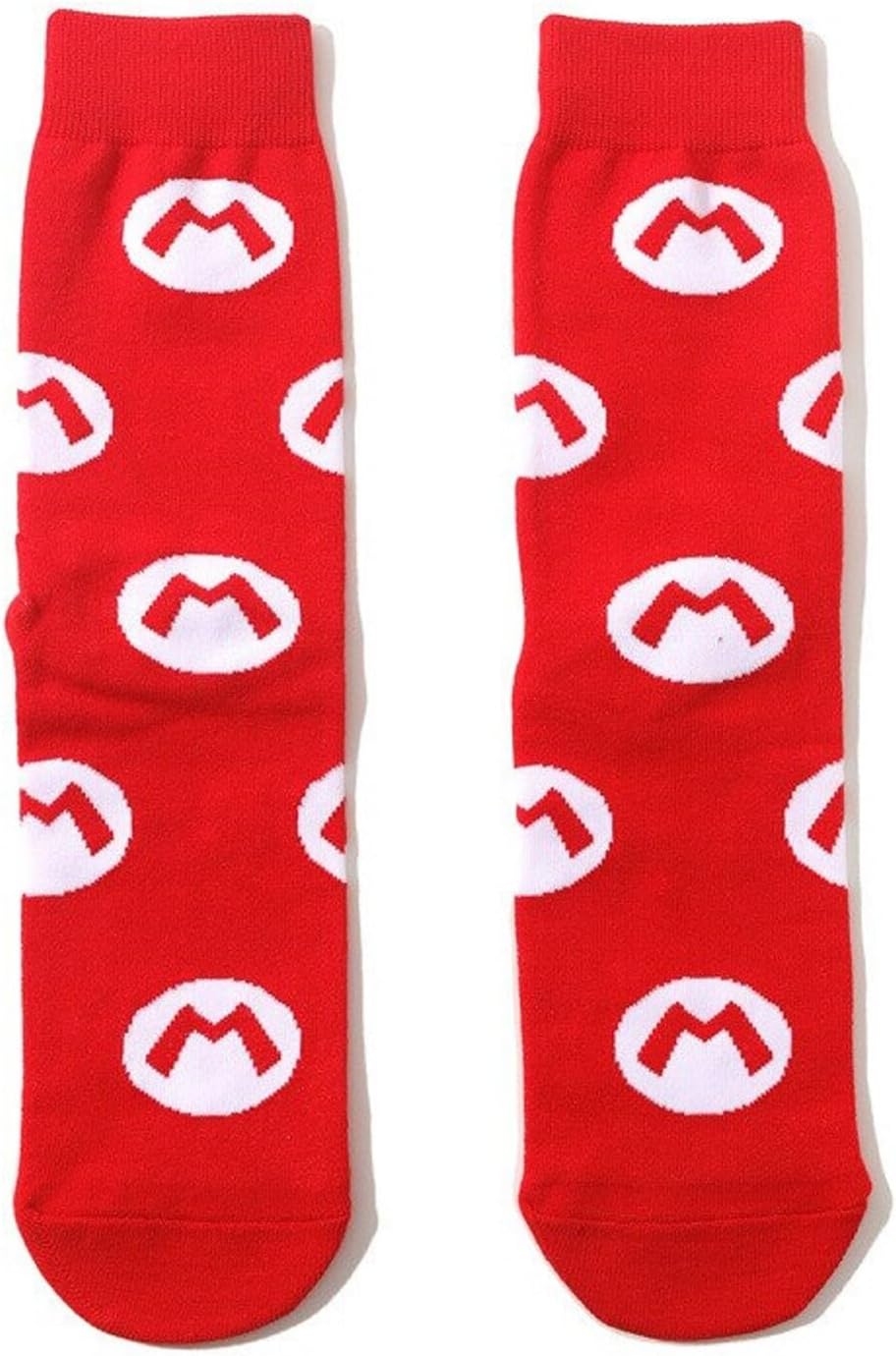Chaussettes rouges Mario Bros avec M, pointure 43 – Image 2