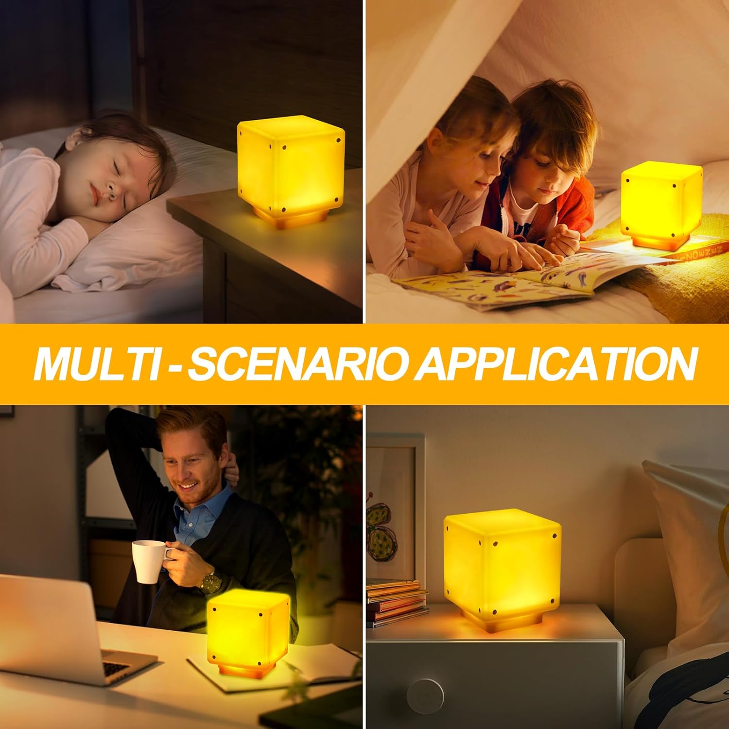 Veilleuse Mario en cube 3D avec son et recharge USB – Image 6