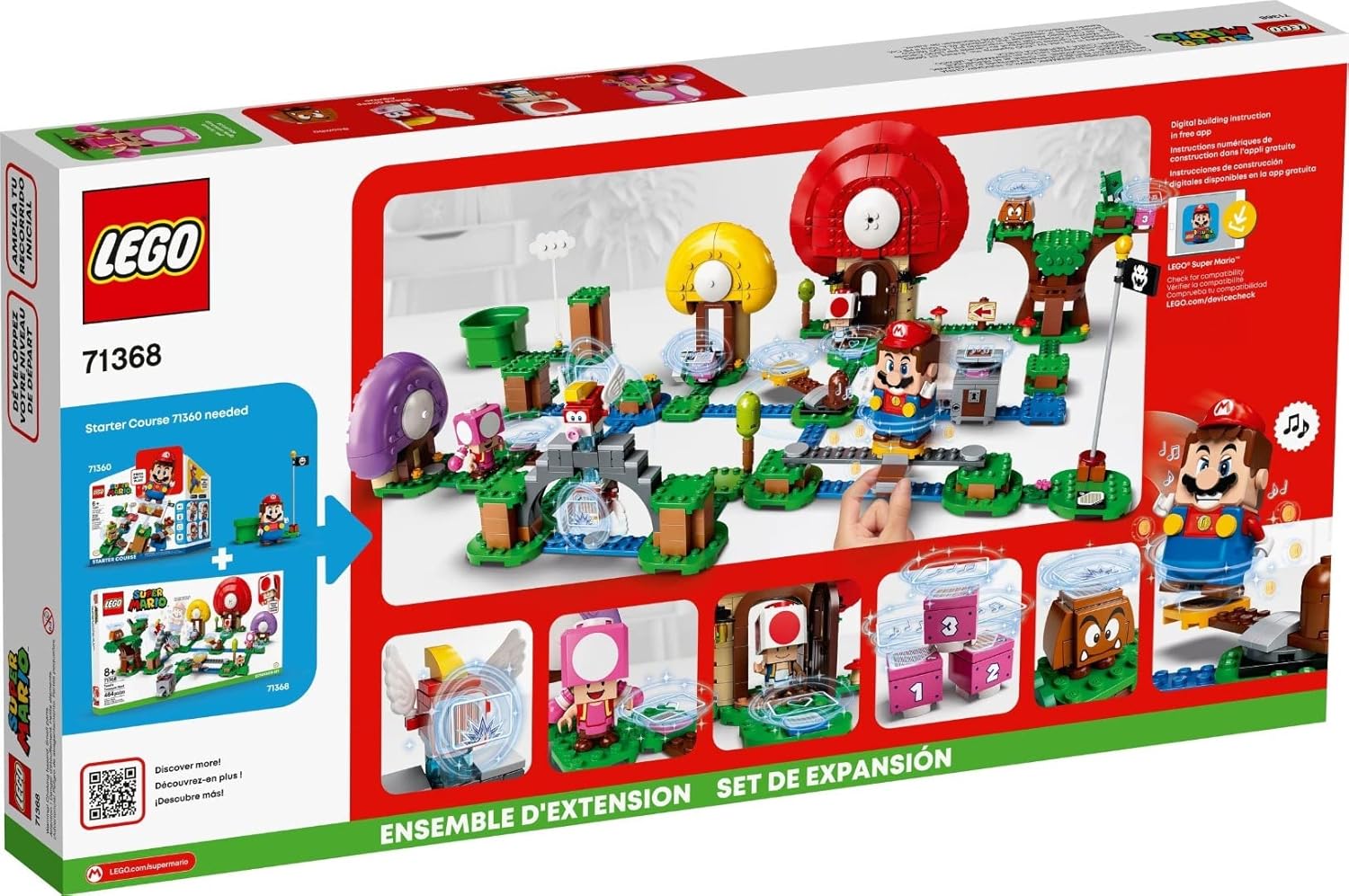 LEGO Super Mario 71368 Ensemble d’extension Chasse au trésor avec Toad – Image 2
