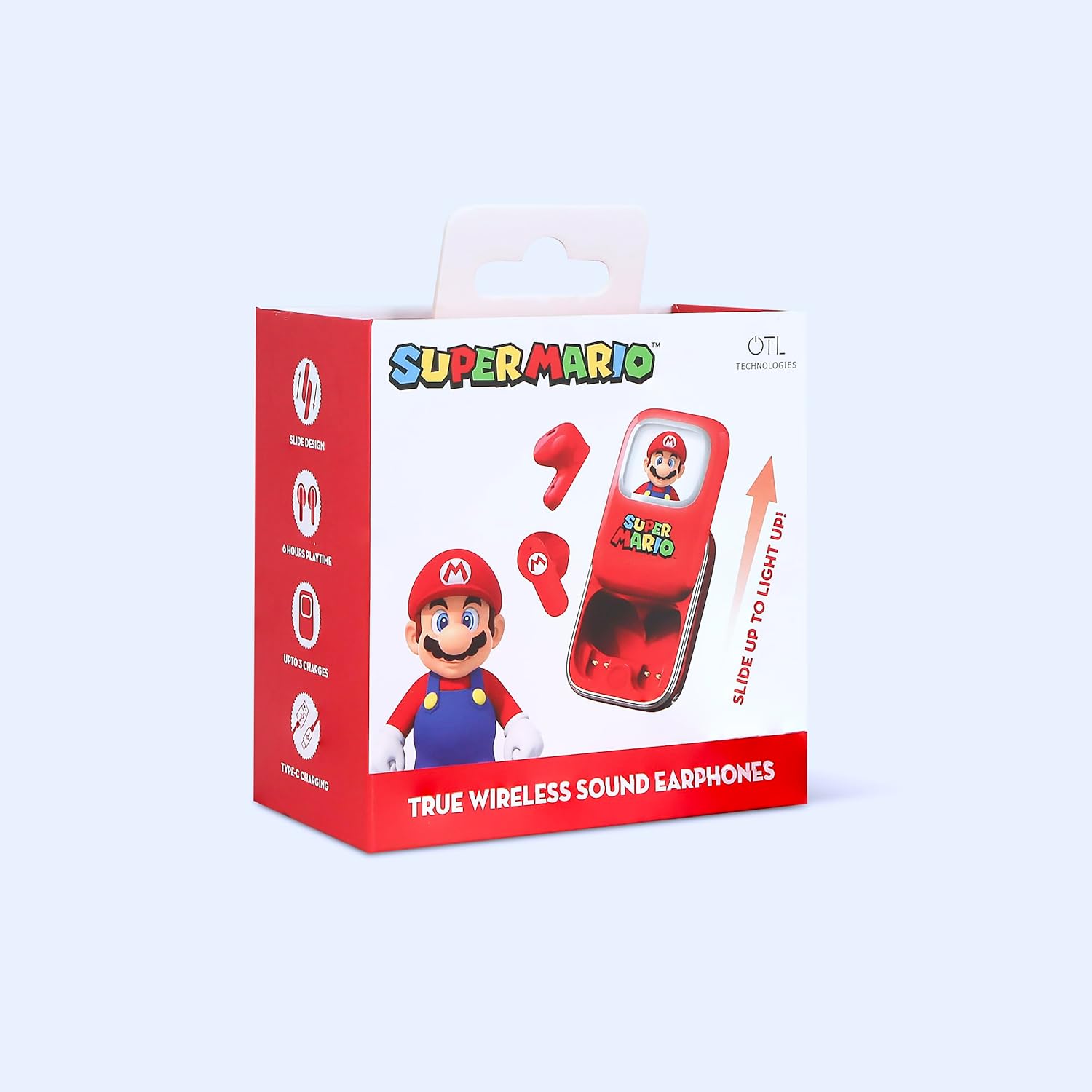 Écouteurs sans fil Super Mario avec étui coulissant LED – Image 5