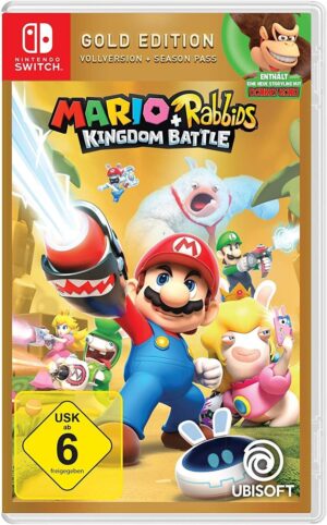 Mario & Rabbids Kingdom Battle Gold avec Season Pass sur Switch, import allemand